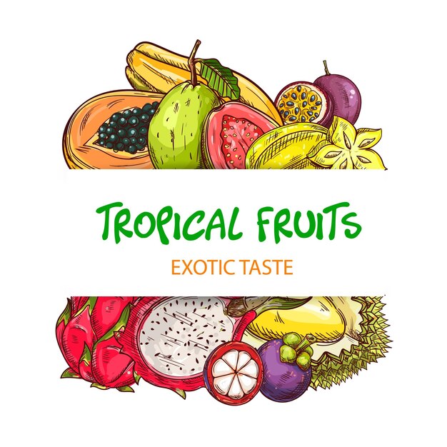 tropical fruits shop